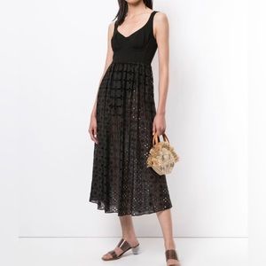 Fleur du Mal broderie bodysuit dress size 10